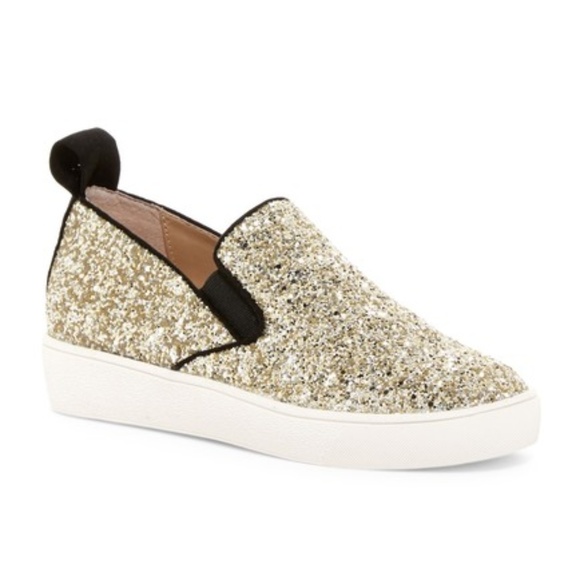 SELLYS LONDON Henry Glitter Slip On Sneaker Shoes - Picture 1 of 8